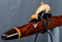 Redwood Burl Native American Flute, Minor, Mid G-4, #J27J (0)